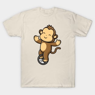 Unicycle Bear T-Shirt